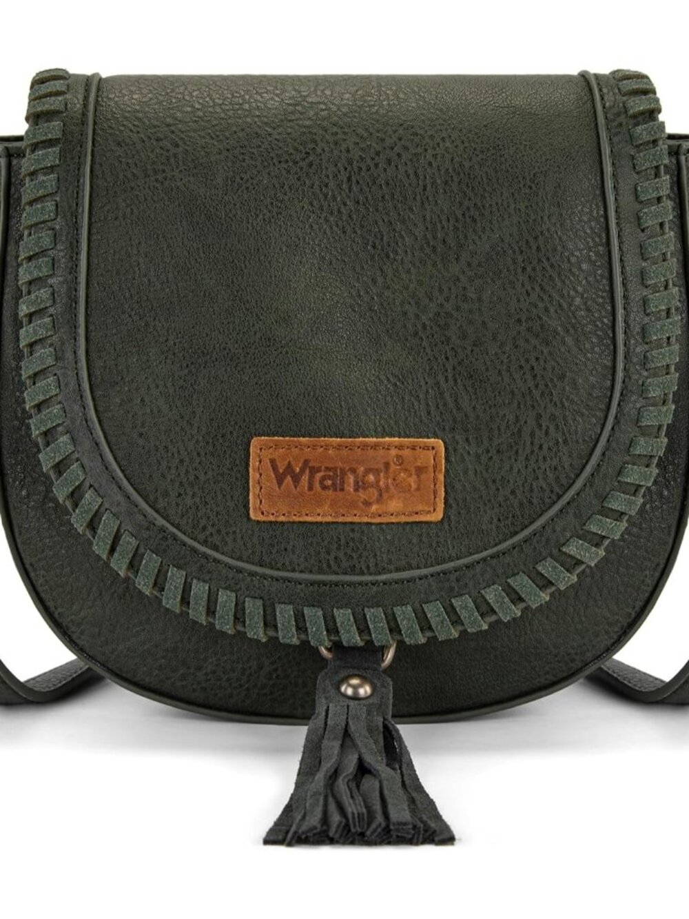 Wrangler Crossbody Bag Flap Saddle Bag Small Boho Purses for Women Embossed Brai